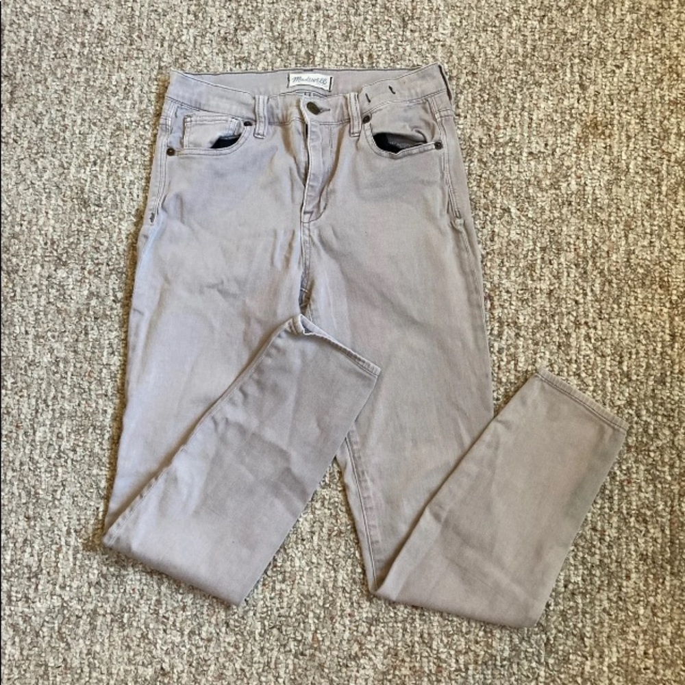 Madewell high riser skinny jeans